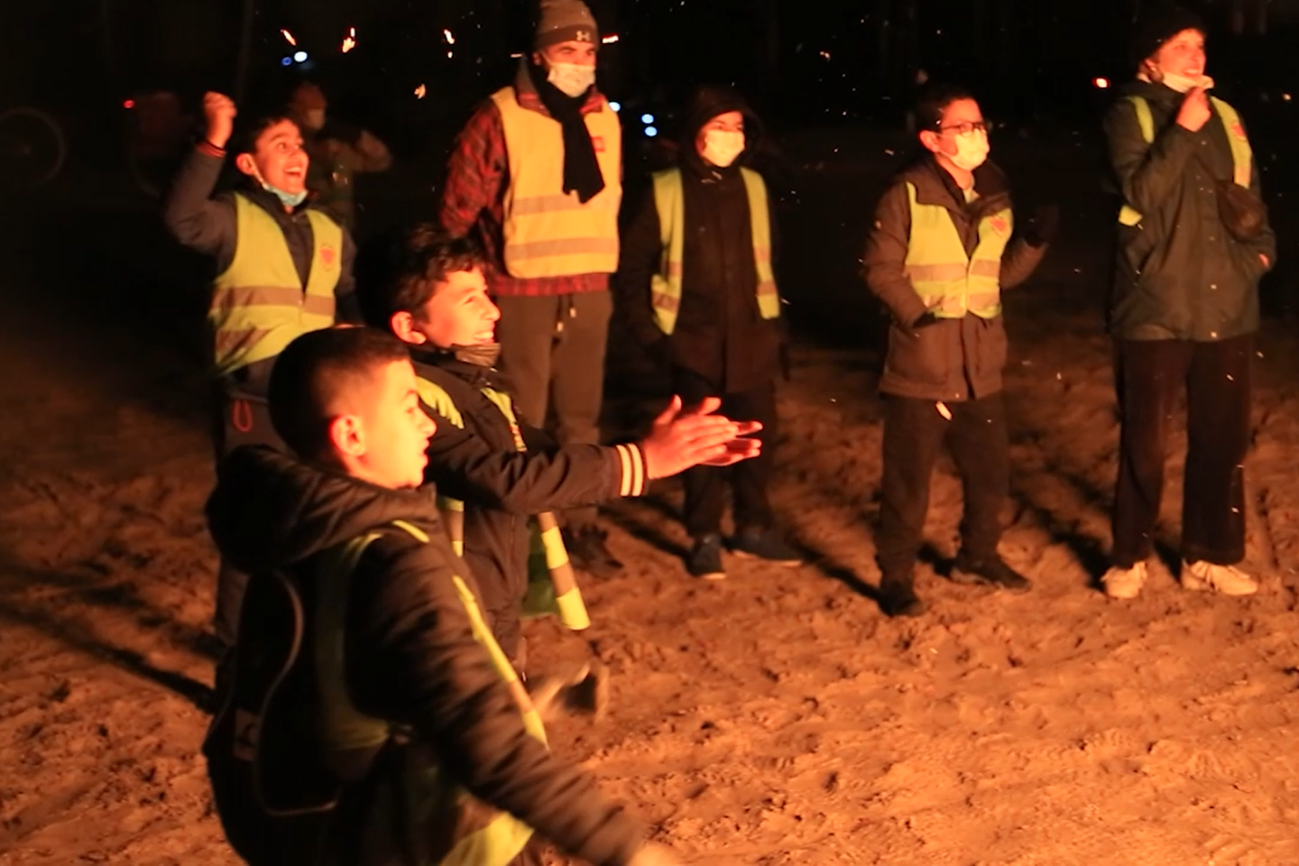 Kras Berchem verbrandt wintermonster