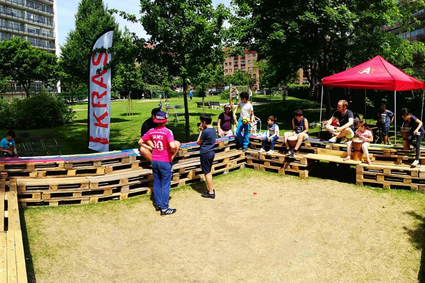 Kras Berchem bouwt eigen pannaveld